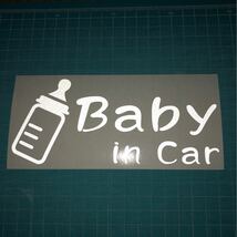 送料無料 反射素材 BABY in CAR ベビー イン カー ステッカー スタンス usdm 世田谷ベース_画像1