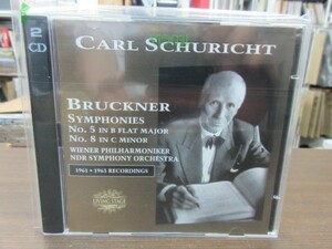 天6//2CD///無傷!!★独盤★ブルックナー：交響曲第5,8番／カール・シューリヒト（Carl Schuricht）