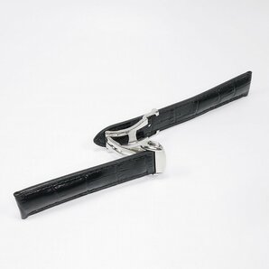オメガにおすすめ 互換レザーベルト 選べるバックル付き 革ベルト ブラック 18mmの画像5
