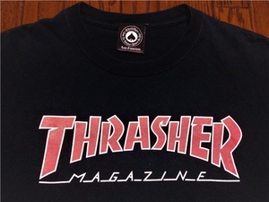 スラッシャー ＴＨＲＡＳＨＥＲ ユーズド Ｔシャツ 黒 ロゴプリント 検索 スケートボード スケボー ＳＫ８ マガジン