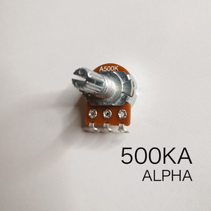ALPHA 500KA ボリューム/可変抵抗 φ16 Aカーブ