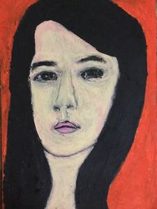 Art hand Auction Artist Hiro C Original I'll never forget, Painting, Oil painting, Portraits