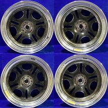 ジャンク出品＊前後異サイズ＊レーベンハート＊18インチホイール＊18x8.5J/+31(2本)＊18x9.5J/+38(2本)/PCD114.3-4(5)H＊4本セット＊深リム_画像2