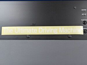 ”The Ultimate Driving Machine”　BMW　キャッチフレーズ　切り抜きステッカー　白