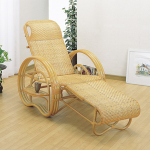 [awa]* rattan three . daybed total scad ro braided A-200 natural .. sause 3 -step reclining side table * magazine rack attaching 