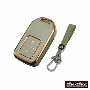  Honda Gold line TYPE A 4 button type (HOLD+ trunk opening and closing ) soft key case green / Freed Accord [ mail service postage 200 jpy ]