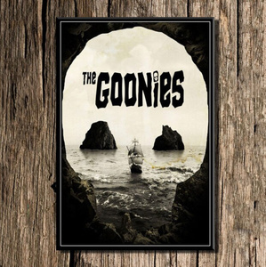  C2387 グーニーズ THE GOONIES キャンバスアートポスター 50×70cm 映画 イラスト インテリア 雑貨 海外製 枠なし E