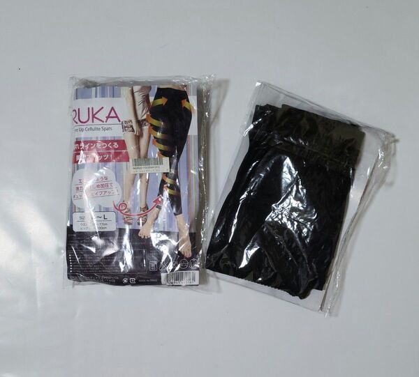 美脚スパッツ 2足 M~L 加圧