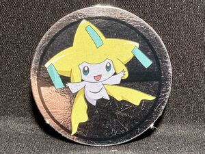 ポケモン ミニ カード ジラーチ 丸型 ぎんピカ メダル シルバー チップ 紙製 めんこ カードダス Pokemon mini cards Round Jirachi