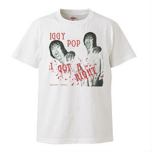 【Mサイズ 新品 白】イギーポップ ストゥージーズ　stooges パンク ロック バンドTシャツ MC5 ドレスコーズ ガレージ クロマニヨンズ