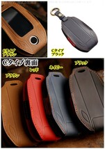 新品即決 BMW 本革 レザー スマートキーケース キーカバー ネイビー i8 X3 G01 G11 G12 G30 G31 X5 X7 G32 I12 I15 G02 X4 G05 G07 G20 X6_画像3