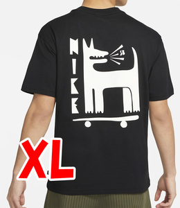 新品・送料無料 XL NIKE SBスケートボードTシャツ DQ1857-010 犬ドッグdogグラフィック 半袖TEEナイキエスビー