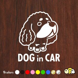 DOG IN CAR/イングリッシュコッカースパニエル カッティングステッカー KIDS IN CAR・CAMP LIFE