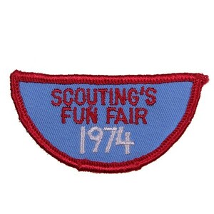 KD136 70s SCOUTING'S FUN FAIR 1974 ビンテージ ワッペン パッチ ロゴ エンブレム アメリカ 米国 USA 輸入雑貨