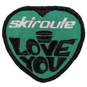 EE35 skiroule i LOVE YOU テキスト系 ビンテージ ワッペン パッチ ロゴ エンブレム アメリカ 米国 USA 輸入雑貨 スーベニア