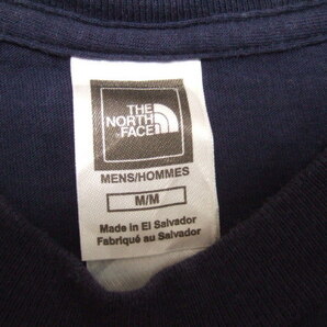送料込 THE NORTHFACE ザ ノースフェイス 半袖Tシャツ ハーフドーム ロゴ コットン100% M / M ネイビーの画像3