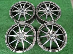 ★軽量美品★ KOSEI CSM FLOURISH 17×7J +38 5H-114.3 4本セット アルファード ヴォクシー ノア プリウスα ハリアー エクストレイル