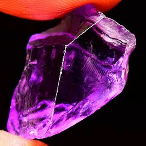 【世界の原石:アメジスト 23.35ct:7681】非加熱 ブラジル産 Natural Amethyst Rough 鉱物 宝石 標本 jewelry Brazil