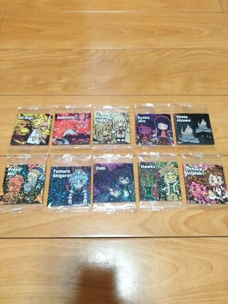 僕のヒーローアカデミア ウエハースチョコ キラキラシール 10枚