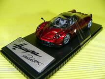 アオシマ 1/43 パガーニ ウアイラ ロードスター レッド PAGANI Huayra (最安送料レタパ520円)_画像2