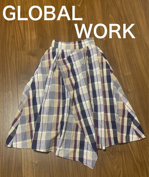 グローバルワーク GLOBAL WORK スカート チェック柄