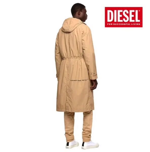 【DIESEL/ディーゼル】モッズコート ユニセックス メンズ レディース 新品未使用タグ付き フード パーカー スプリングコート