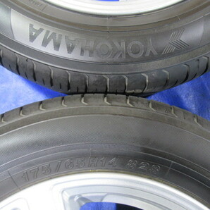 激安即決！美品 MANARAY 14-5.5J 4H/100 ET48 + YOKOHAMA 175/65R14 2020年製！中古4本セット！コルト マーチ フィット キューブ！T007242の画像8