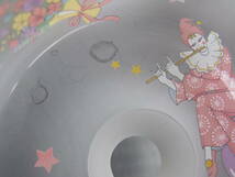 昭和レトロ　ガラス　足つきデザート皿　5個セット　ピエロ　メルヘン　使用感あり　長期自宅保管品_画像10
