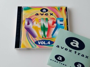 【ステッカー/グッズ冊子入】avex DANCE Vol.4 帯付CD AVCD11562 97年盤,CDエクストラ仕様,Tatjana,安室奈美恵,V6,globe,EW&F,MEGA NRG MAN