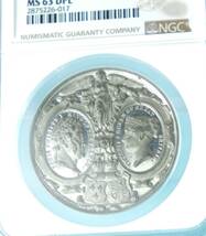 【唯一鑑定品】イギリス 1844 ヴィクトリア女王・ロイヤルヴィジット ホワイトメタル NGC MS63DPL 最高鑑定 現存1枚 クレジットカードOK _画像9