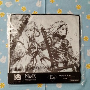 Nier game series 10 anniversary commemoration lot E. hand towel knee Akai ne unopened new goods Cross cloth handkerchie knee a AT ta