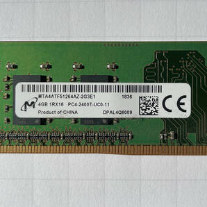 ♪ デスクトップPC用 メモリ Micron 4GB 1Rx16 PC4-2400T-UC0-11 4GBx1枚 中古 cc ♪の画像2