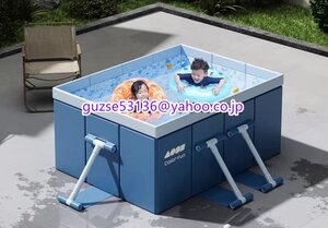  new arrival * practical use convenience home use pool for children frame pool folding vinyl pool playing in water medium sized large rectangle pool 