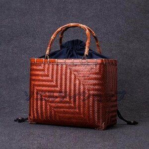  popular recommendation * nature bamboo braided up basket back handmade basket stylish shopping basket storage bag 
