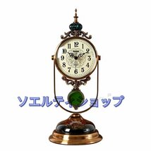 高品質★アメリカ式　復古　置時計　机の上　応接間　やや贅沢　置物　創意　静音　置時計_画像1