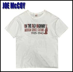 JOE McCOY ジョーマッコイ REAL Mccoy's リアルマッコイズ BALL PARK ガソリンスタンド ロゴ フォト プリント Tシャツ カットソー L 42