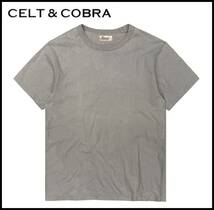 CELT＆COBRA ケルト＆コブラ CT-2F スネーク スカル ドクロ ロゴ プリント 半袖 Tシャツ カットソー グレー S ON THE ROAD オンザロード_画像1