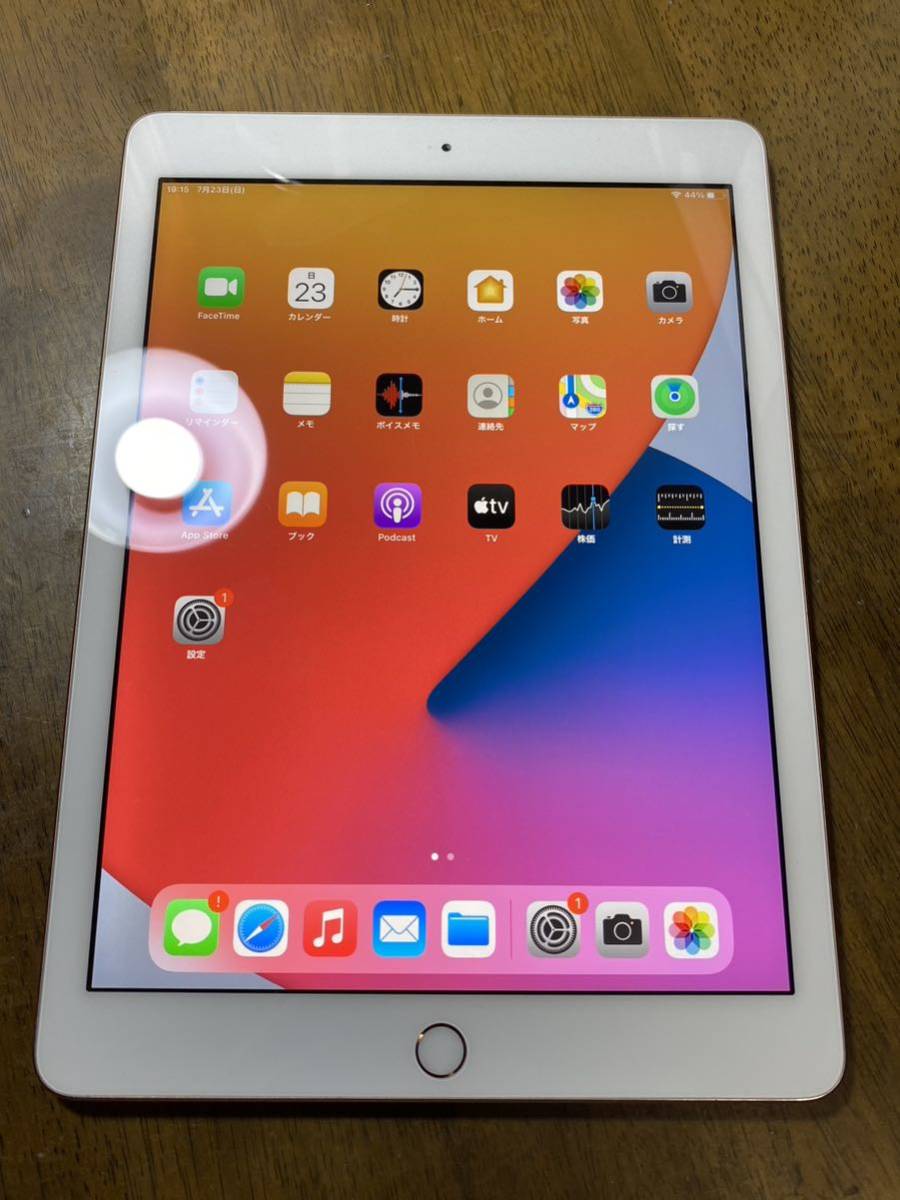 送料無料au Apple iPad 第6世代32GB 展示品美品ピンク中古本体Wi-Fi