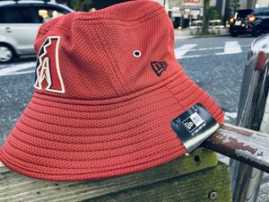 NEWERA ニューエラ USA正規品 ダイヤモンドバックス BDIAMONDBUCKS バケットハット フリーサイズ 公式アイテム MLB メジャーリーグ Sレッド