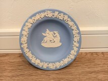 WEDGWOOD ウェッジウッド ジャスパーウェア 小皿 飾り皿 ブルー 小物入れ アンティーク コレクション 保管 中古現状品 k299_画像1