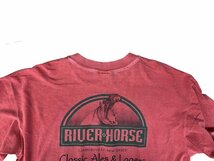 anvil (アンビル) 90s USA製 古着 RIVER HORSE BREWERY ビール ピグメントTシャツ 半袖 赤 XL メンズ/025_画像4