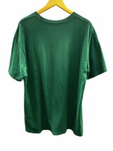 STUSSY (ステューシー) Tシャツ フロントロゴ シャドーマン 刺繍 半袖 メキシコ製 綿 コットン L グリーン メンズ/025_画像2