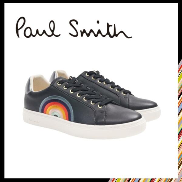 ○★新品 未使用 Paul Smith ラパン 定番スニーカー 黒 25.5cm○●