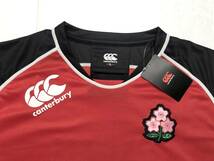 ○★新品未使用　CANTERBURY（カンタベリー）　ラグビー日本代表　プラクティス長袖Tシャツ　3L　レッド★○_画像3