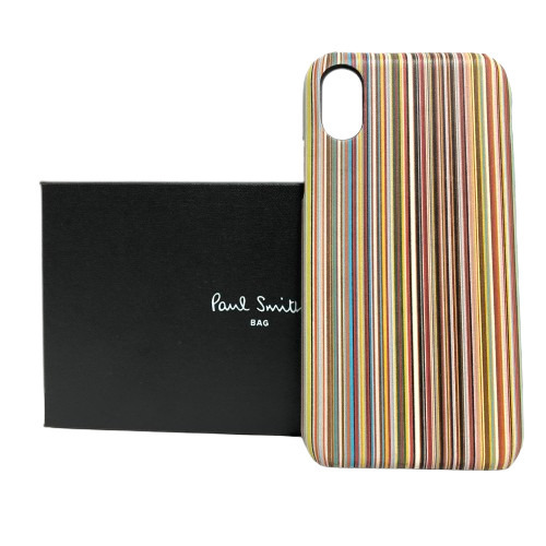 ○★新品 未使用 Paul Smith ポールスミス iPhoneケース マルチストライプ