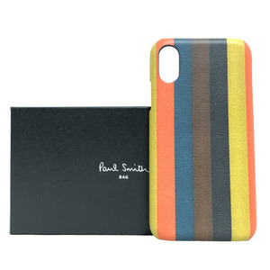 0* new goods unused Paul Smith Paul Smith iPhone case bright stripe 