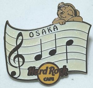 ピンズ　ハードロックカフェ　大阪　ミュージカル・ベア　熊　HARD ROCK CAFE OSAKA　MUSICAL BEAR PIN　ピンバッジ ピンバッチ