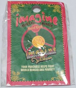 ピンズ　ハードロックカフェ　イマジン　ジョン・レノン　HARD ROCK CAFE IMAGINE PIN　John Lennon PIN ピンバッジ ピンバッチ ビートルズ