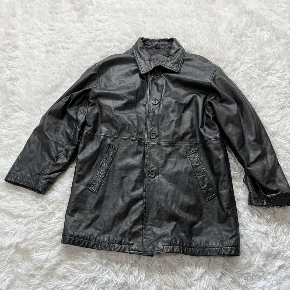 カッパプント(KITON キートン傘下)リバーシブルレザーコート 未使用