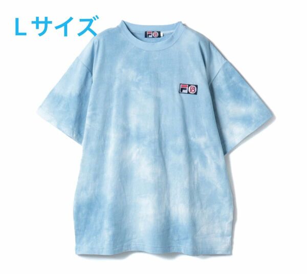  FILA×BE:FIRST ロゴ刺繍ワッペン Tシャツタグ付き 半袖　サックス